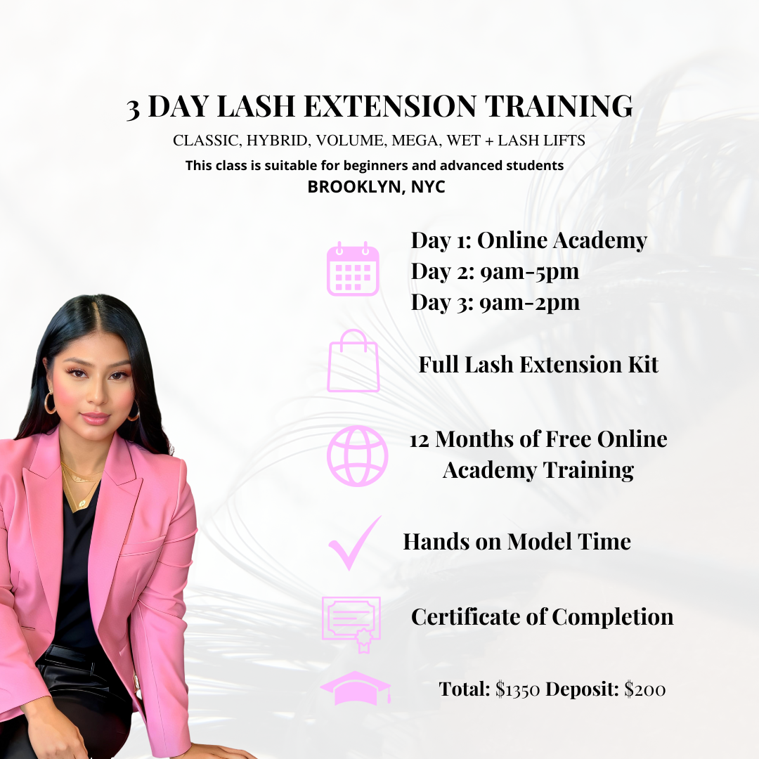 3 Day Beginner Group Lash Training