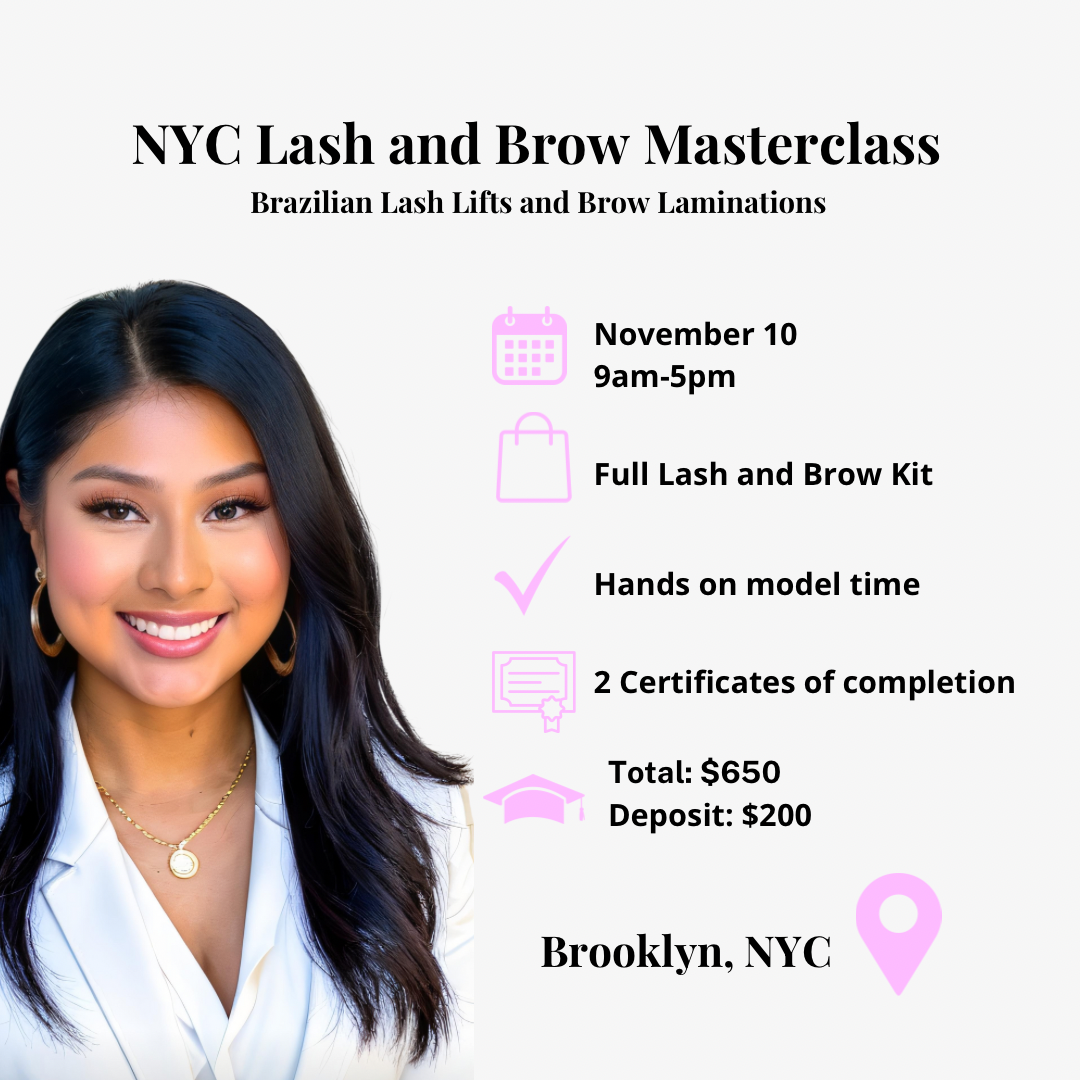 NYC Lash and Brow Masterclass