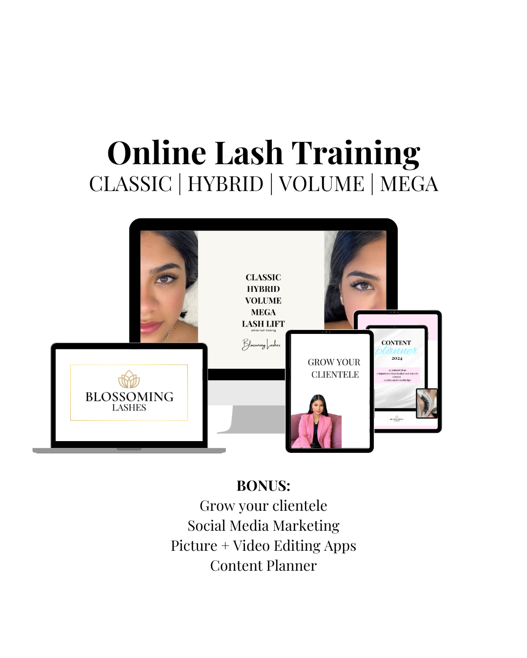 ONLINE LASH COMBO TRAINING ACADEMY